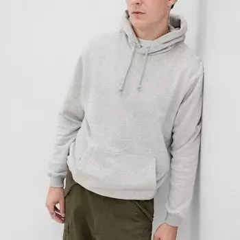 Меланжевая толстовка с капюшоном Gap, серый