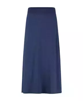 Меланжевая юбка трапеция миди Jane Lushka, синий