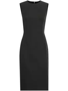 Меланжевое платье миди Dolce & Gabbana, серый