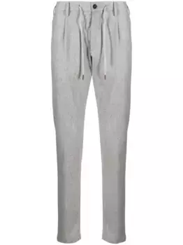 Меланжевые брюки Eleventy, серый