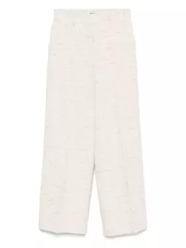 Меланжевые брюки MSGM, нейтральный