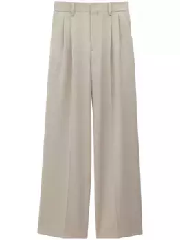 Меланжевые брюки строгого кроя Filippa K, нейтральный