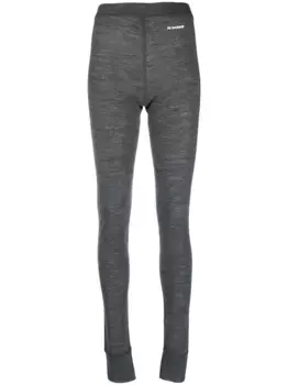 Меланжевые леггинсы JIL SANDER, серый