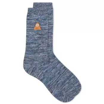 Меланжевые носки Folk, синий