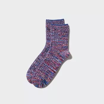 Меланжевые носки UNIQLO, красный