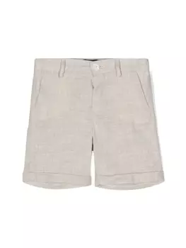 Меланжевые шорты Fay Kids, бежевый