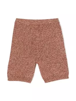 Меланжевые шорты York Cashmere in Love Kids, коричневый