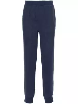 Меланжевые спортивные брюки Corneliani, синий