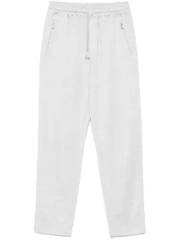 Меланжевые спортивные брюки Eleventy, серый