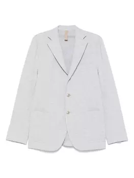 Меланжевый блейзер Eleventy, серый