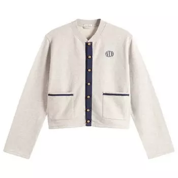 Меланжевый кардиган Bode, серый