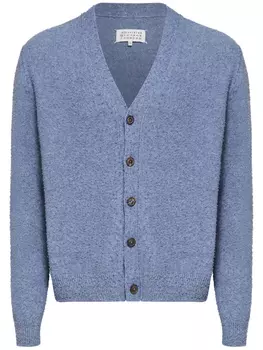 Меланжевый кардиган Maison Margiela, синий