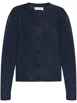 Меланжевый кардиган SAMSOE SAMSOE, синий