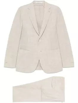 Меланжевый костюм Eleventy, нейтральный