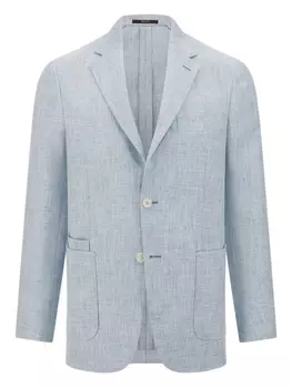 Меланжевый пиджак Boggi Milano, синий
