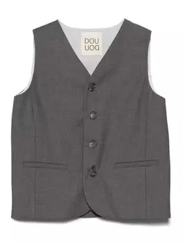 Меланжевый жилет Douuod Kids, серый