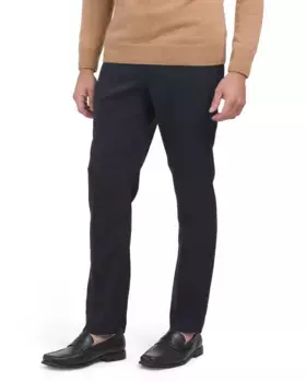 Меланжовые брюки узкого кроя Perry Ellis Portfolio, цвет Dark Sapphire