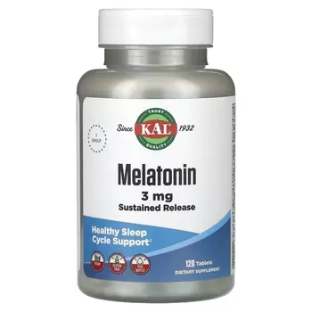 Мелатонин KAL Sustained Release, 120 таблеток