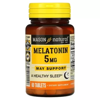 Мелатонин Mason Natural, 60 таблеток