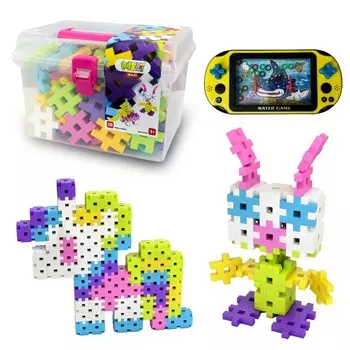 Meli Maxi Pink Travel Box Blocks 110 строительных вафель + подарочная игра