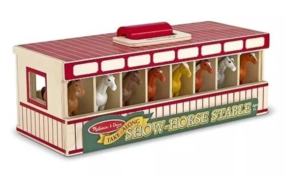 Melissa & Doug, фигурки Конюшня с лошадьми