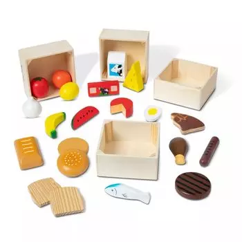 Melissa & Doug Food Groups Деревянная игровая еда Melissa & Doug