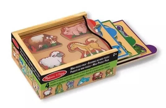 Мелисса и Даг, деревянный пазл Животные Melissa & Doug