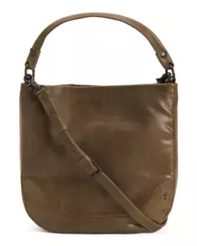 Мелисса Кожаный Хобо Frye, зеленый