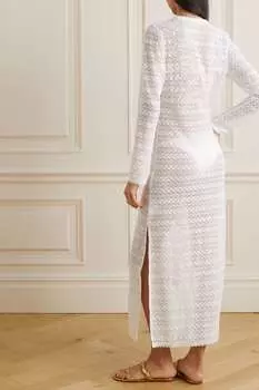 MELISSA ODABASH накидка Maddison вязаная крючком, белый