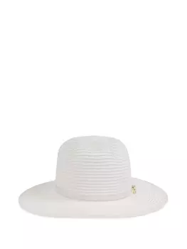 Melissa Odabash плетеная шляпа-федора, белый