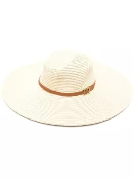 Melissa Odabash плетеная шляпа Jemima, нейтральный цвет