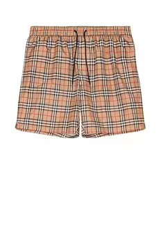 Мелкие плавки в клетку Guildes Burberry, цвет Archive Beige