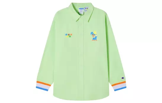 Melting Sadness X Melting Sadness Рубашка с одноименным названием серии унисекс Champion, светло-зеленый