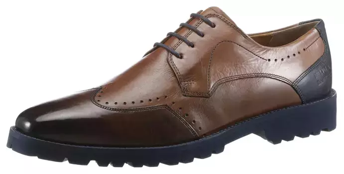 Melvin & Hamilton Будапешт "Emil 3 - растительного дубления", с подошвой контрастного профиля, полуботинками и шнуровкой, синий