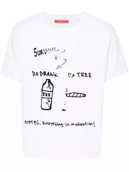 MEMBERS OF THE RAGE футболка с графичным принтом, белый