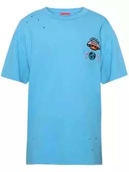 MEMBERS OF THE RAGE футболка с вышитым логотипом, синий