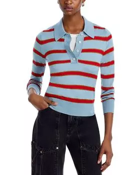 Мемфис — длинный рукав, поло свитер RE/DONE, синий