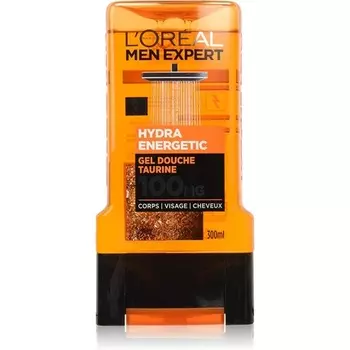 Men Expert Hydra Energetic Мгновенно пробуждающий гель для душа для мужчин 300 мл, L'Oreal