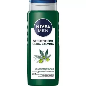 Men Sensitive Pro Ультра-успокаивающий гель для душа 500 мл Nivea