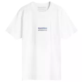 Менее опасная футболка Maharishi, белый