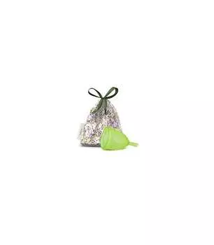 Менструальная чаша, зеленый, размер S Lady Cup