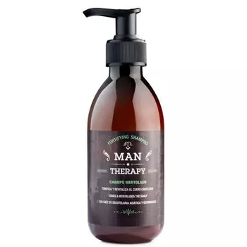 Ментоловый очищающий и укрепляющий шампунь для волос, 250 мл Glossco Professional Man therapy