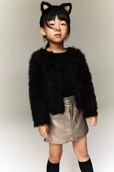 Мерцающая джинсовая юбка H&M, золотой