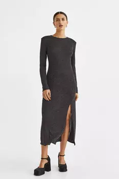 Мерцающее платье H&M, черный