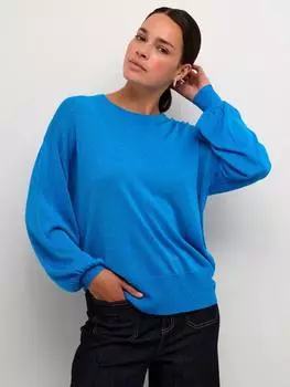 Мерцающий джемпер ankra KAFFE, цвет Malibu Blue