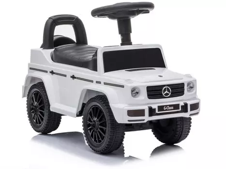 Mercedes G-Class 652 Ride On White Звук звукового сигнала двигателя Lean Toys