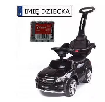 Mercedes GL63 райдер, Черный, Подарок на годик, Диски резиновые ULTIMAR