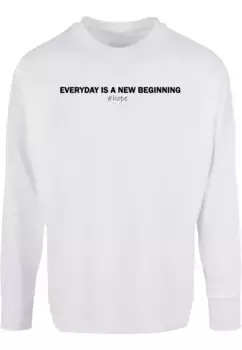 Merchcode с длинным рукавом " Merchcode Мужская рубашка с длинным рукавом Hope большого размера", белый