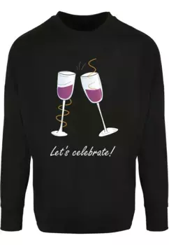Merchcode с длинными рукавами " Merchcode Men's Let’s Let's Celebrate Oversized Longsleeve", черный