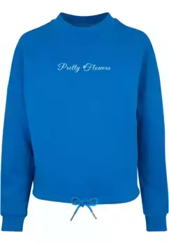 Merchcode Свитер " Merchcode Ladies Ladies Pretty Flowers - Oversize Crewneck", синий